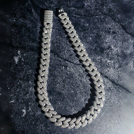 Baguette Cut Cuban Necklace (CCAD) - TMT The Money Thing