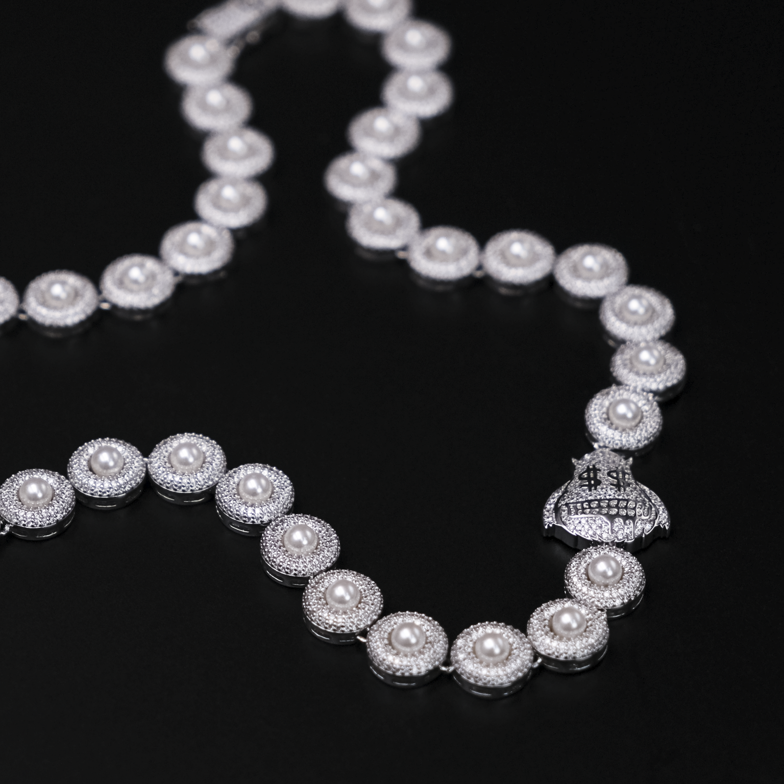 Pearl Mini Money Monster Necklace (SQGYC-N-2) - TMT The Money Thing